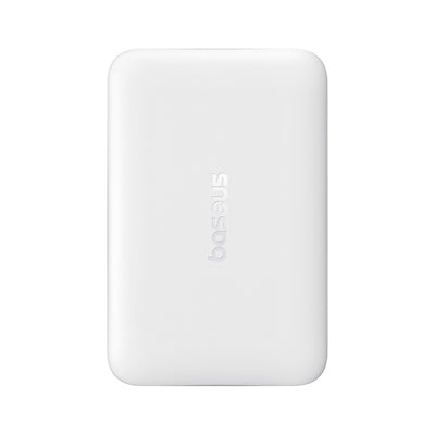 Baseus EnerFill FM11 Ultra-Mini 10000mAh 22.5W MagSafe Compatible Power Bank with Baseus Simple USB-C 20V/3A 30cm Cable - Whi