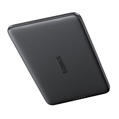 Baseus PicoGo AM41 Ultra-Slim 5000mAh 20W MagSafe Compatible Power Bank with Baseus Simple USB-C 60W 30cm Cable - Black
