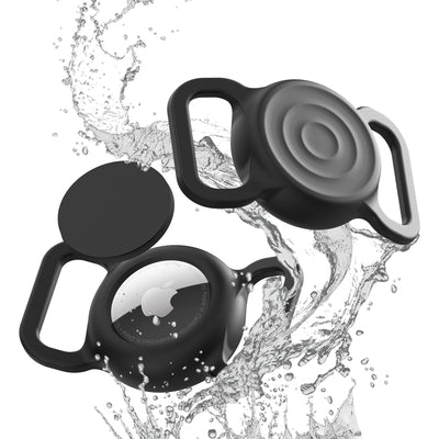 AirTag silicone waterproof case for dog or cat collar - black — Hurtel