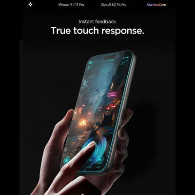 Spigen Glas.TR EZ Fit Pro Tempered Glass for iPhone 16 Pro / 17 / 17 Pro - Transparent