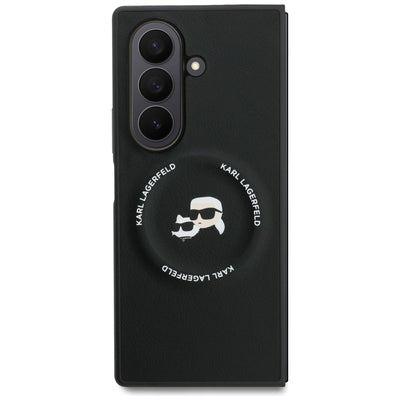 Karl Lagerfeld Karl&amp;Choupette Logo MagSafe Case for Samsung Galaxy Z Fold7 - Black