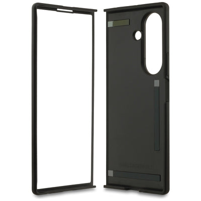 Karl Lagerfeld Saffiano Karl&amp;Choupette Pin Case for Samsung Galaxy Z Fold7 - Black
