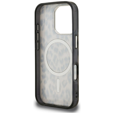Karl Lagerfeld IML Leopard Pattern MagSafe Case for iPhone 16 Pro Max - Brown