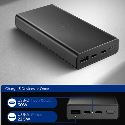 Spigen EA3020 20000mAh 30W Power Bank - Black