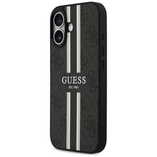 Guess 4G Printed Stripes MagSafe case for iPhone 17 - black