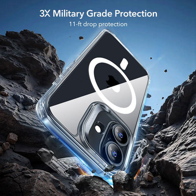 ESR Classic Hybrid MagSafe + Tempered Glass Set for iPhone 17 - Clear