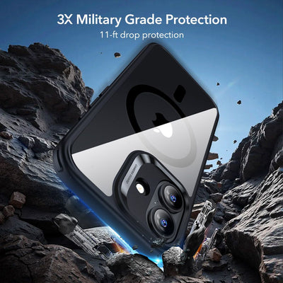 ESR Classic Hybrid MagSafe + Tempered Glass Set for iPhone 17 - Clear Black