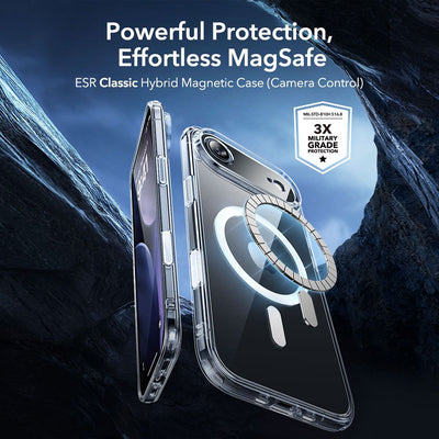 ESR Classic Hybrid MagSafe + Tempered Glass Set for iPhone 17 Air - Clear
