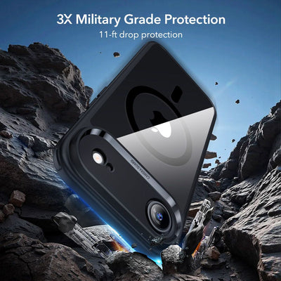 ESR Classic Hybrid MagSafe + Tempered Glass Set for iPhone 17 Air - Clear Black