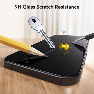 ESR UltraFit Tempered Glass 2-pack for iPhone 17 Pro Max - transparent