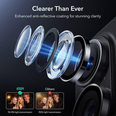 ESR Armorite Camera Cover for iPhone 16 / 16 Plus / 17 - Black