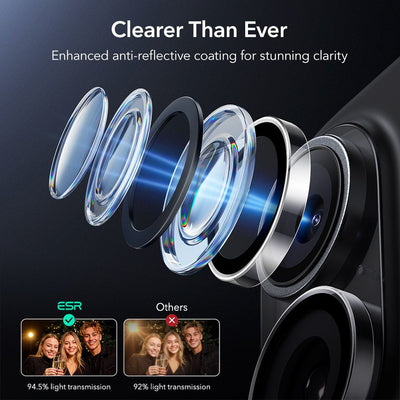 ESR Armorite Camera Cover for iPhone 16 / 16 Plus / 17 - Transparent
