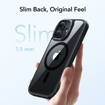 ESR Classic Hybrid Kickstand MagSafe Case for iPhone 17 - Clear Black