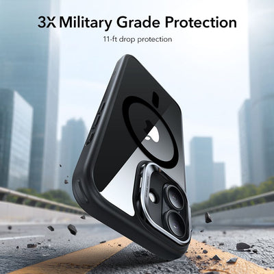 ESR Classic Hybrid Kickstand MagSafe Case for iPhone 17 - Clear Black