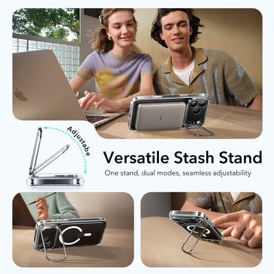 ESR Classic Hybrid Kickstand MagSafe Case for iPhone 17 Pro Max - Clear