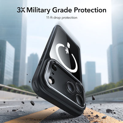 ESR Classic Hybrid Kickstand MagSafe Case for iPhone 17 Pro Max - Clear Black