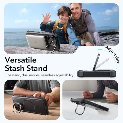 ESR Cyber ​​Kickstand MagSafe Case for iPhone 17 - Black