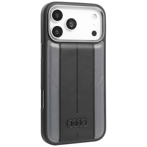 Audi A6 Synthetic Leather MagSafe Case for iPhone 17 Pro Max - Black