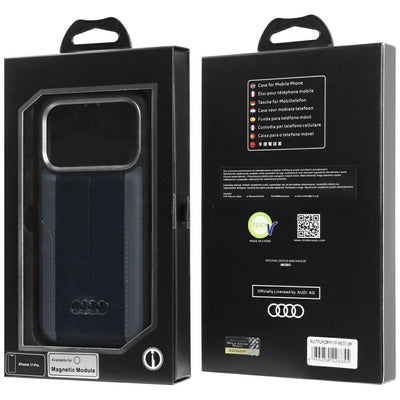 Audi A6 Synthetic Leather MagSafe Case for iPhone 17 Pro - Black