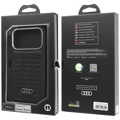 Audi GT Synthetic Leather MagSafe case for iPhone 17 Pro - black