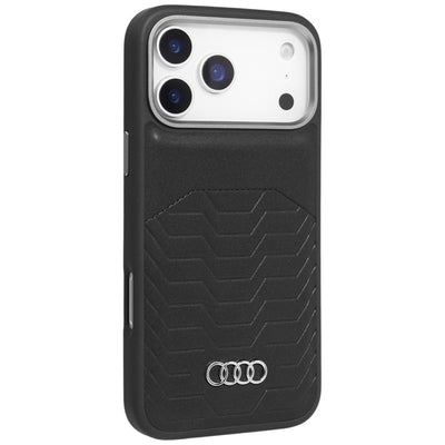 Audi GT Synthetic Leather MagSafe Case for iPhone 17 Pro Max - Black