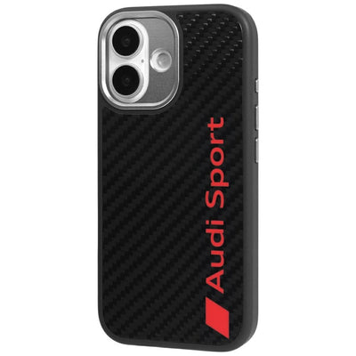 Audi R8 Carbon Fiber MagSafe Case for iPhone 17 - Black