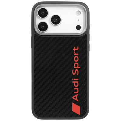 Audi R8 Carbon Fiber MagSafe Case for iPhone 17 Pro Max - Black