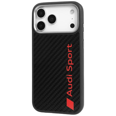 Audi R8 Carbon Fiber MagSafe Case for iPhone 17 Pro Max - Black