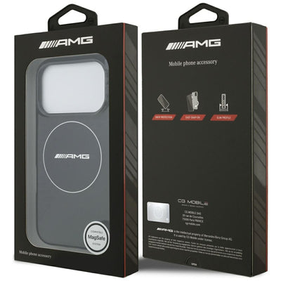 AMG Double Layer Transparent Smocked MagSafe Case for iPhone 17 Pro - Black — Mercedes