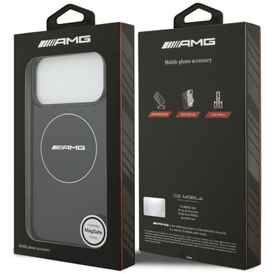 AMG Double Layer Transparent Smocked MagSafe Case for iPhone 17 Pro Max - Black — Mercedes