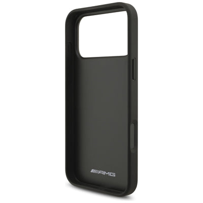 AMG Leather Debossed Lines Logo Case for iPhone 17 Pro Max - Black — Mercedes