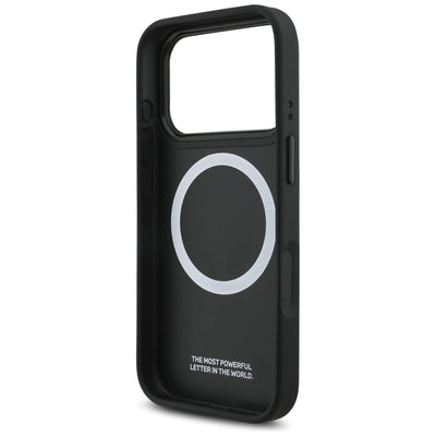 BMW M Tricolor Metal Logo MagSafe Case for iPhone 17 Pro - Black