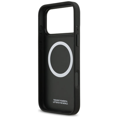 BMW M Tricolor Metal Logo MagSafe Case for iPhone 17 Pro Max - Gray