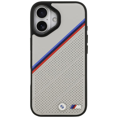 BMW M Tricolor Metal Logo MagSafe Case for iPhone 17 - Gray