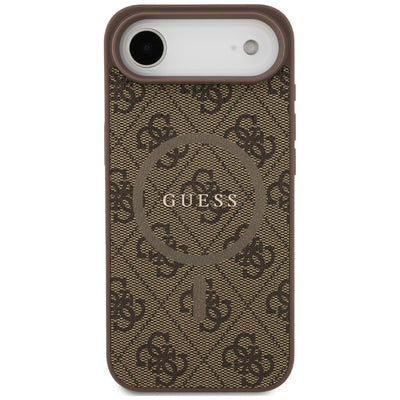 Guess 4G Ring Classic Logo MagSafe Case for iPhone 17 Air - Brown