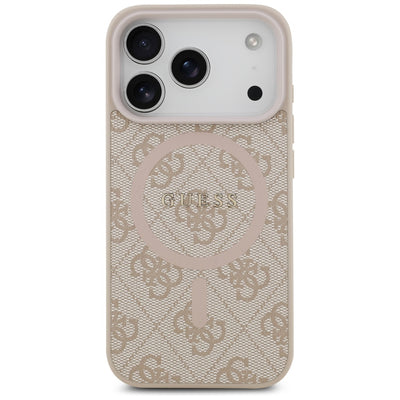 Guess 4G Ring Classic Logo MagSafe Case for iPhone 17 Pro - Pink