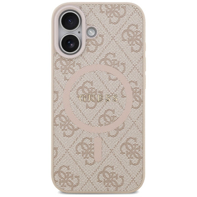 Guess 4G Ring Classic Logo MagSafe Case for iPhone 17 - Pink