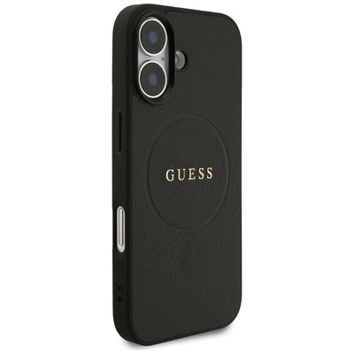 Guess Grained Ring MagSafe case for iPhone 17 - black