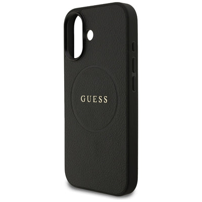 Guess Grained Ring MagSafe case for iPhone 17 - black