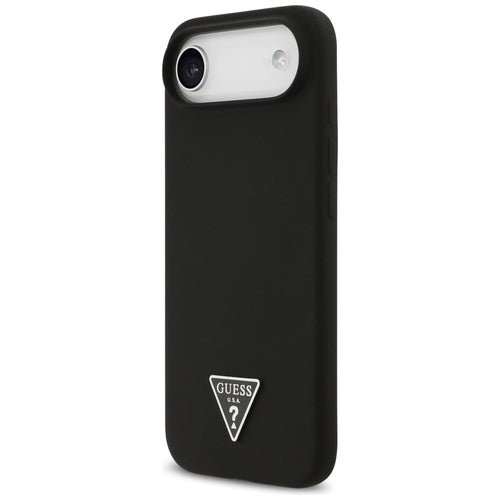 Guess Silicone Triangle Logo MagSafe Case for iPhone 17 Air - Black