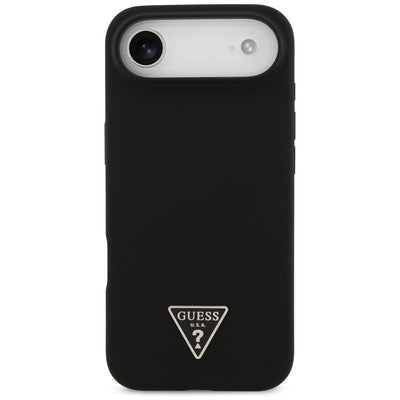 Guess Silicone Triangle Logo MagSafe Case for iPhone 17 Air - Black