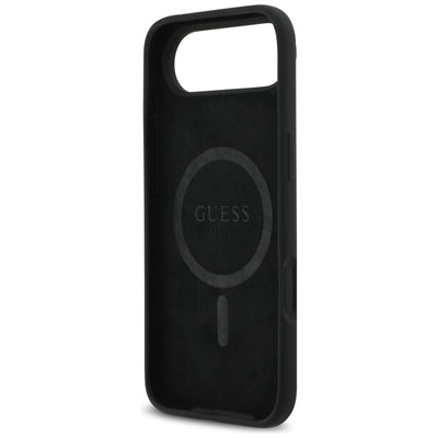Guess Silicone Triangle Logo MagSafe Case for iPhone 17 Air - Black