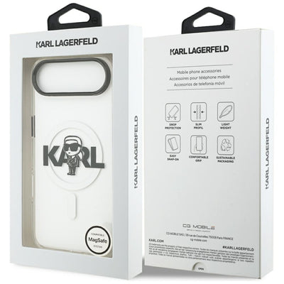 Karl Lagerfeld IML Karl Sketch Logo MagSafe Case for iPhone 17 Air - Transparent
