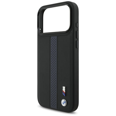 BMW M Perforated Stripe Logo MagSafe Case for iPhone 17 Pro Max - Blue