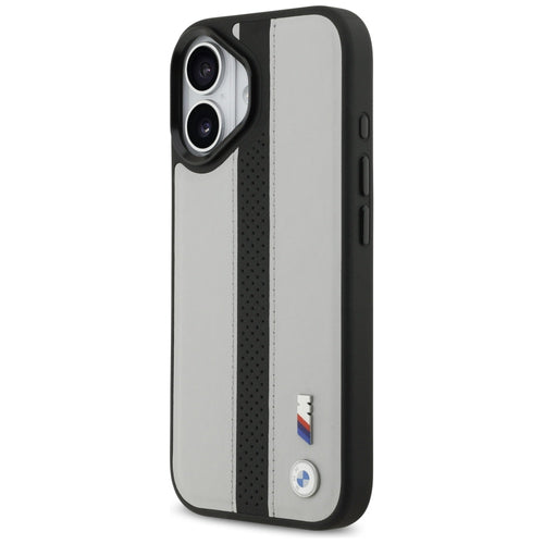 BMW M Perforated Stripe Logo MagSafe Case for iPhone 17 - Gray