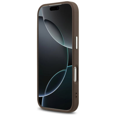 Guess 4G Big 4G Classic Logo case for iPhone 17 Pro brown - silver