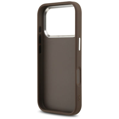 Guess 4G Big 4G Classic Logo case for iPhone 17 Pro brown - silver