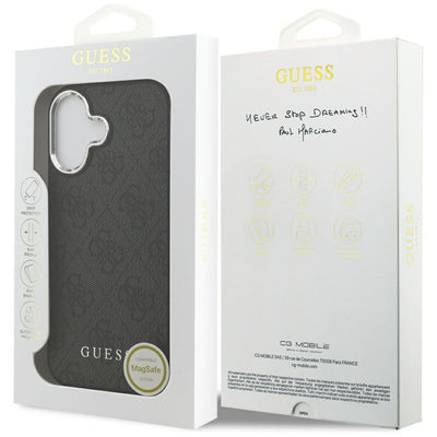 Etui Guess 4G Classic Logo MagSafe na iPhone 17 - czarne