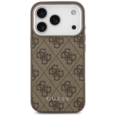 Guess 4G Classic Logo MagSafe case for iPhone 17 Pro - brown
