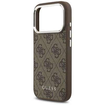 Guess 4G Classic Logo MagSafe Case for iPhone 17 Pro Max - Brown